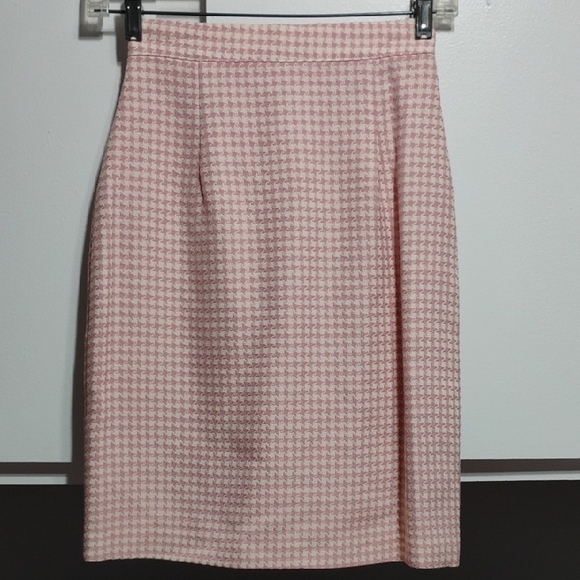 SALE! Blondie And Me Elegant Pink Houndstooth Women's Blazer & Skirt Set (XX-55) - Picture 6 of 9